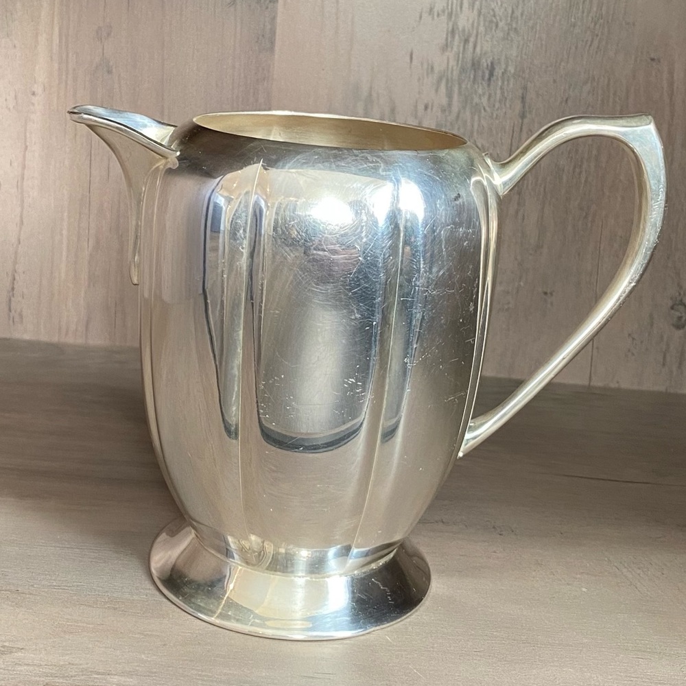 Marlboro Plate Old English Reproduction Pitcher Silver Plated - Vintage